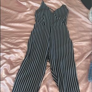 Striped jumpsuit